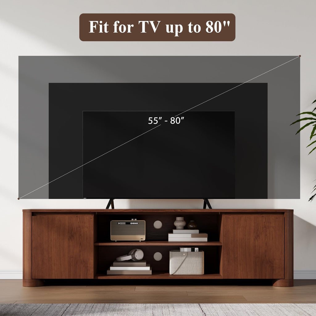 70" Walnut TV Stand H160