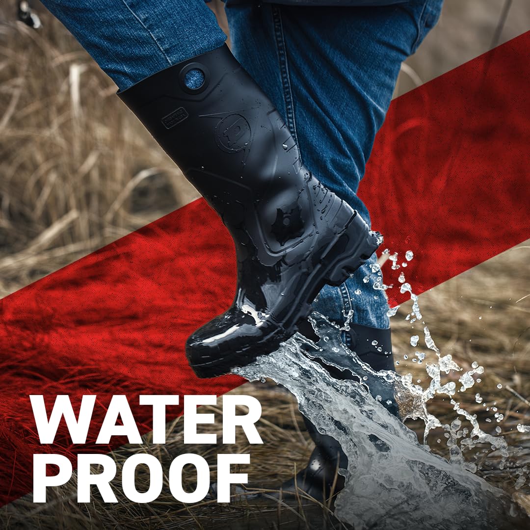 Black Rubber Boots U5567