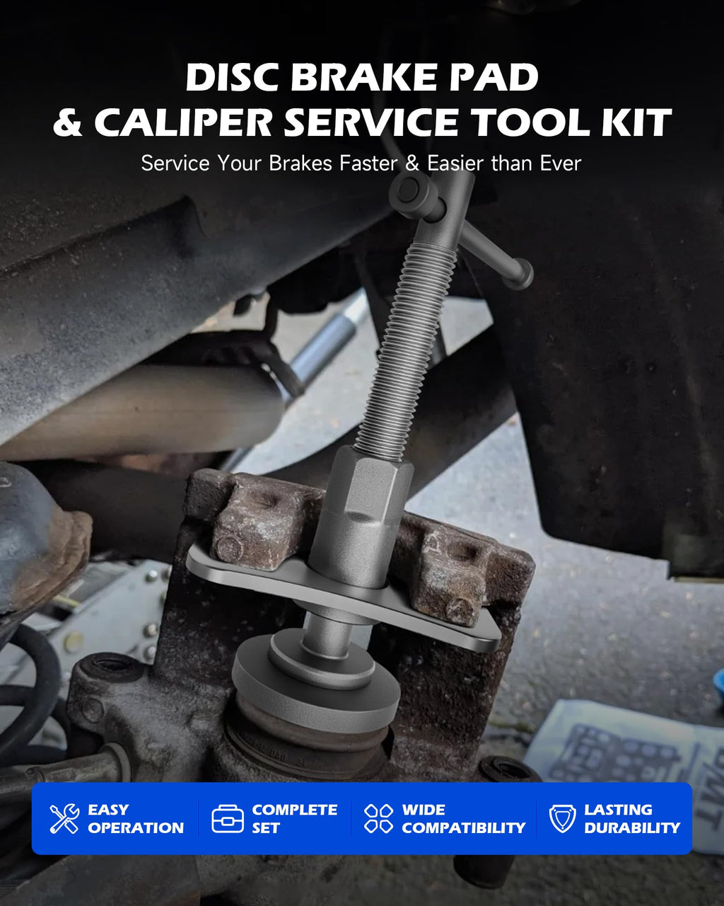 24pc Brake Caliper Compression Tool with Adapters & Hangers K82189