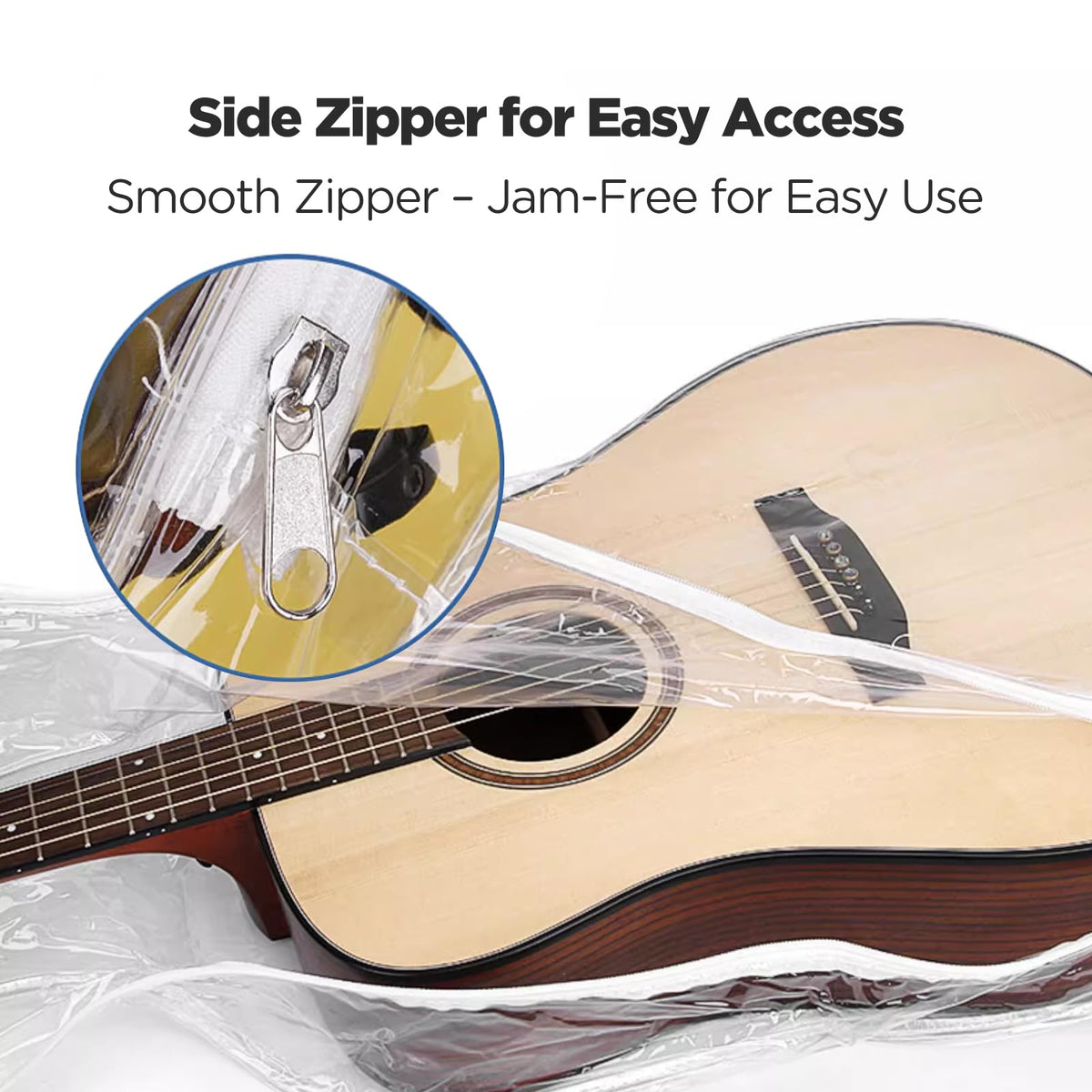 Transparent PVC Guitar Dust Cover for 40/41 Inch Acoustic & Electric Guitars X571