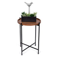Folding Side Table with Removable Wood Tray Top P22364
