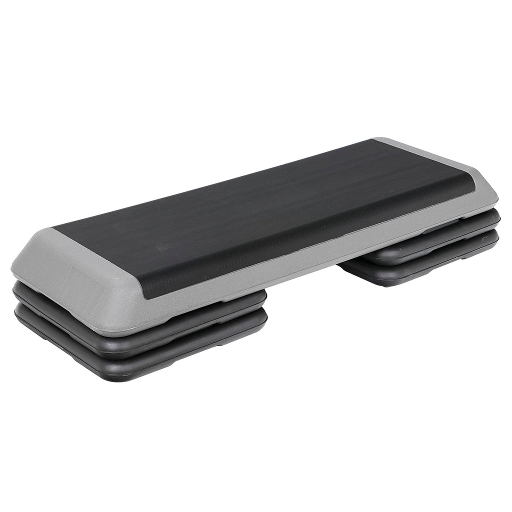 43" Adjustable Aerobic Exercise Step Platform with 4 Removable Risers P790
