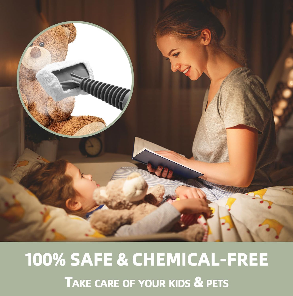 Handheld Pressurized Steam Cleaner with 13 Accessories S555481