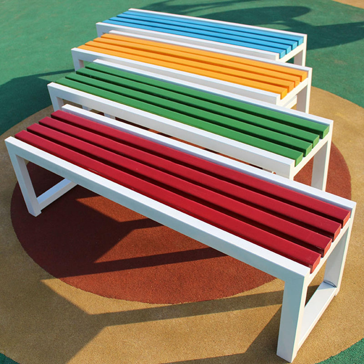 Weatherproof Metal Garden Bench 150 × 40 × 45 cm M206