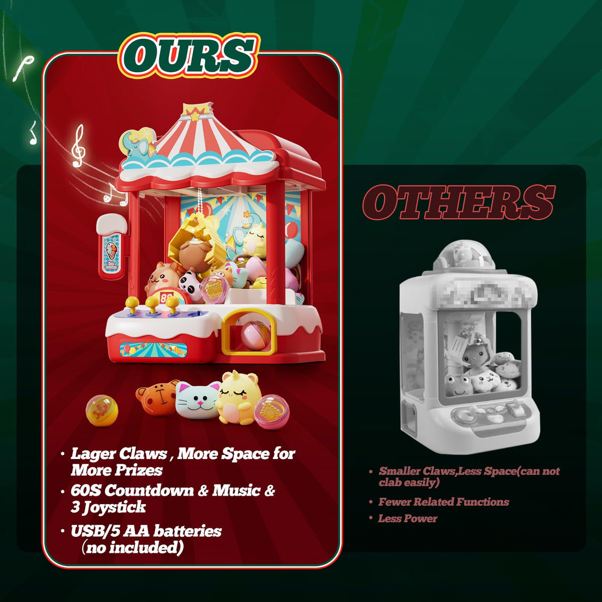 Claw Machine with 30 Mini Prizes B73409