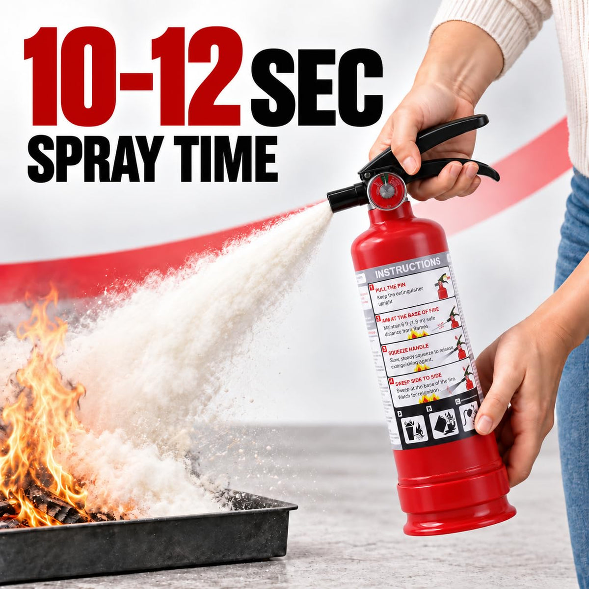 2.5 lb ABC Dry Chemical Fire Extinguishers 6-Pack C6645