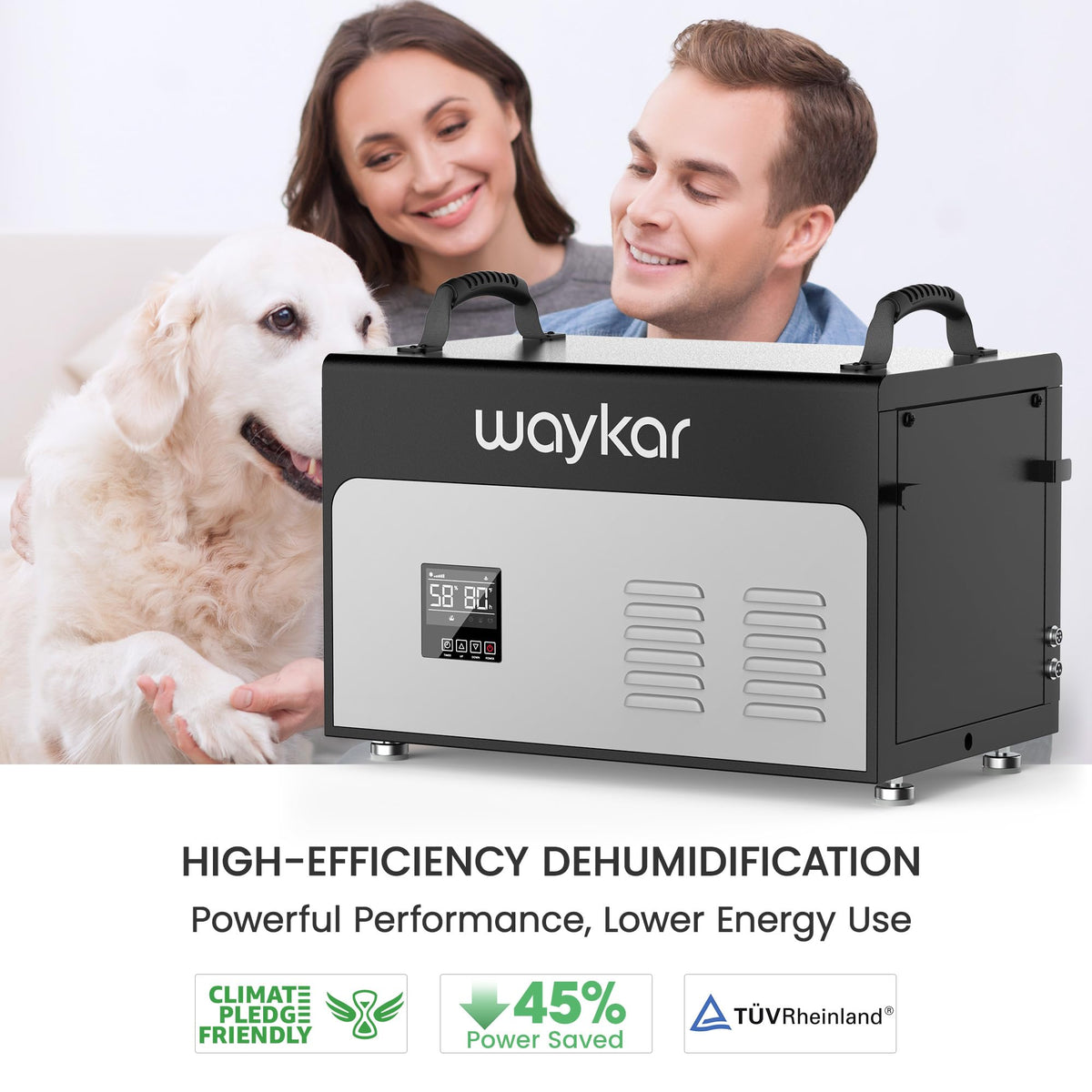 130 Pints Commercial Dehumidifier with Pump & Drain Hose H4236