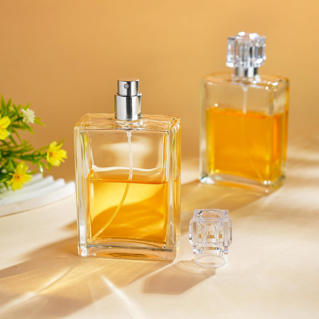 2 Pack 100ml Refillable Glass Spray Bottles I535010
