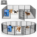 32 Inch 16 Panels Foldable Dog Playpen Y805274