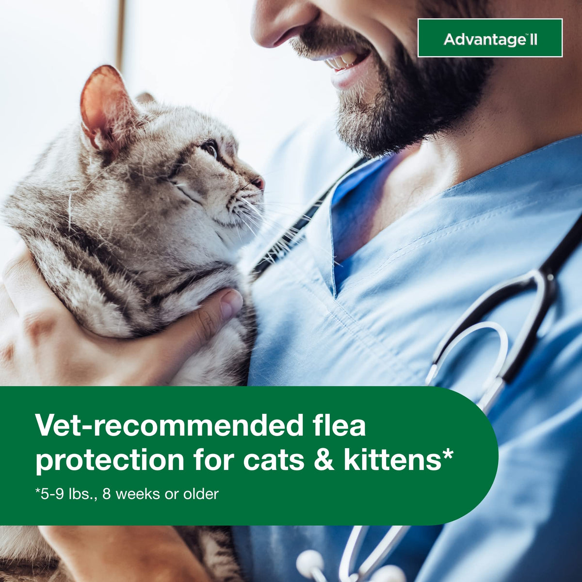 Advantage II Small Cat Topical Flea Treatment & Prevention, 2ct G510397