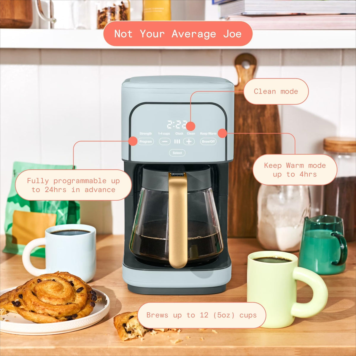 12-Cup Programmable Drip Coffee Maker C8589