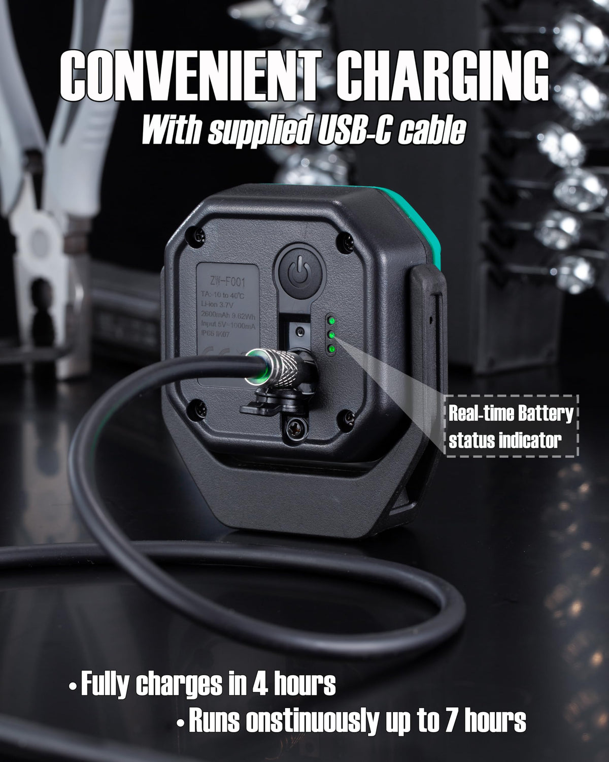 700 Lumen Rechargeable Magnetic Work Light B848