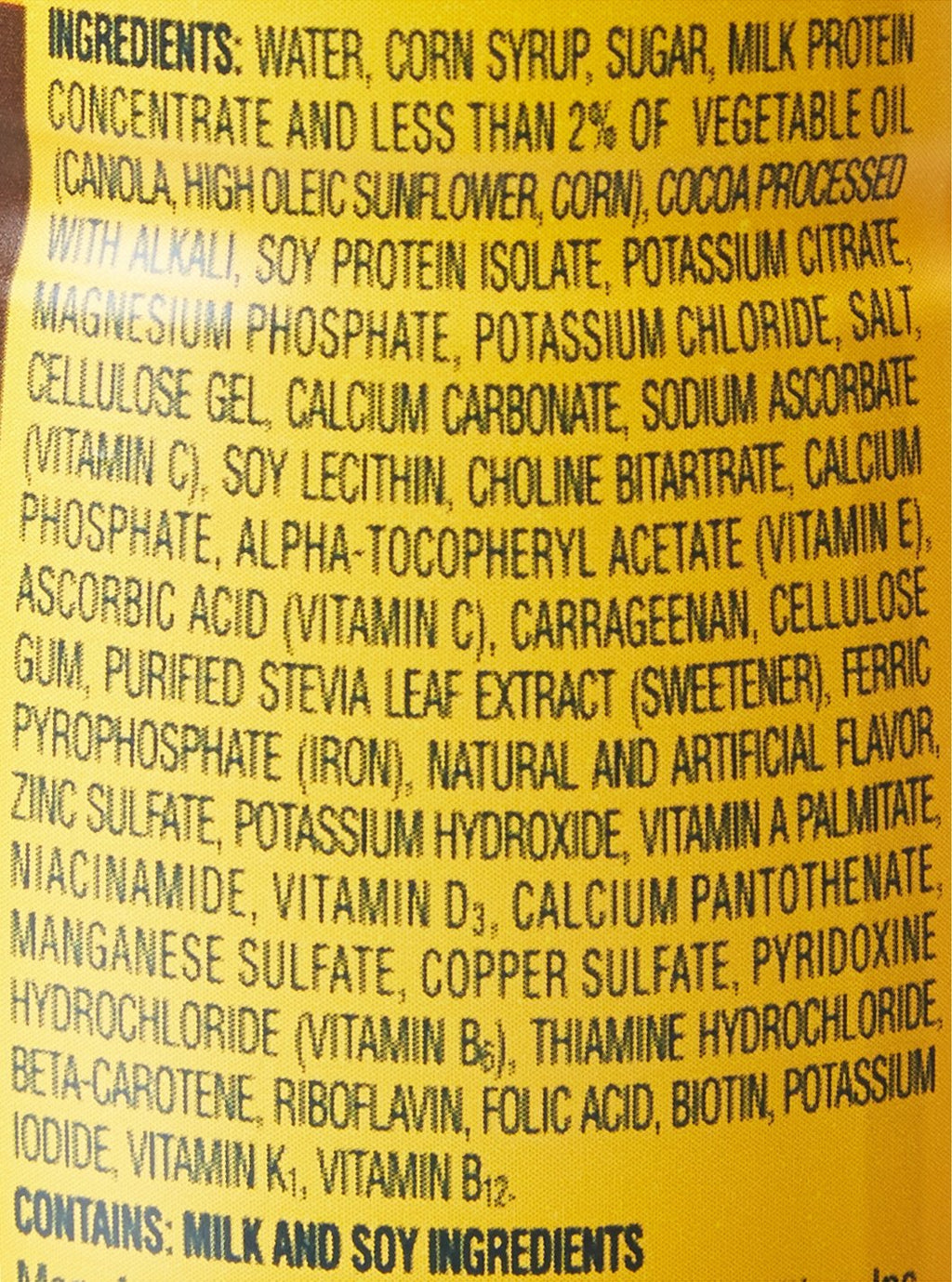 Chocolate Nutritional Drink 8 oz Bottle 24 Ct F730618