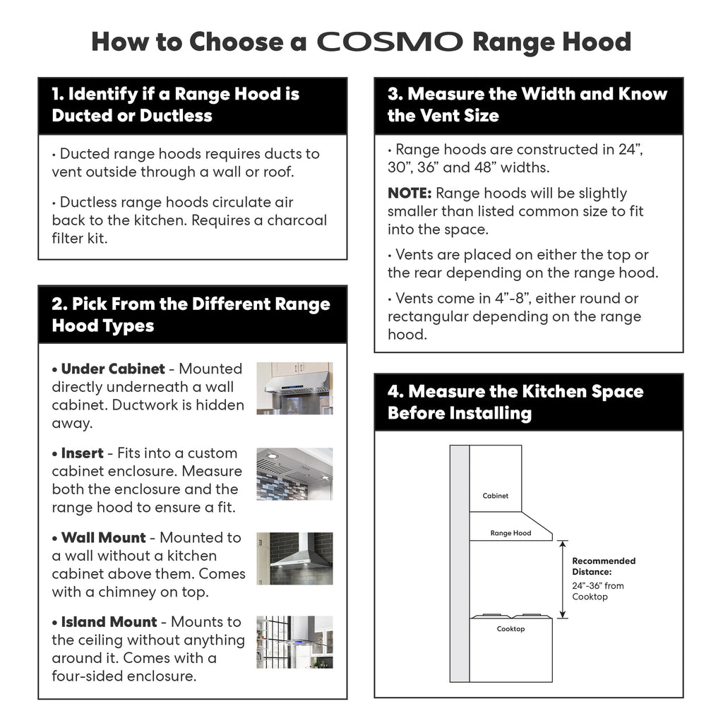30 in. 380 CFM Ducted Wall Mount Range Hood Stainless Steel E493