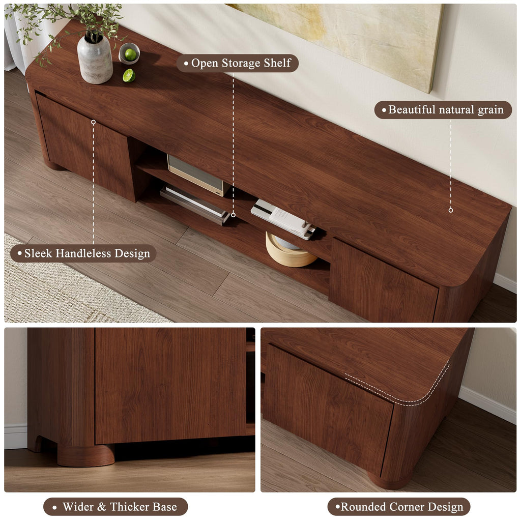 70" Walnut TV Stand H160