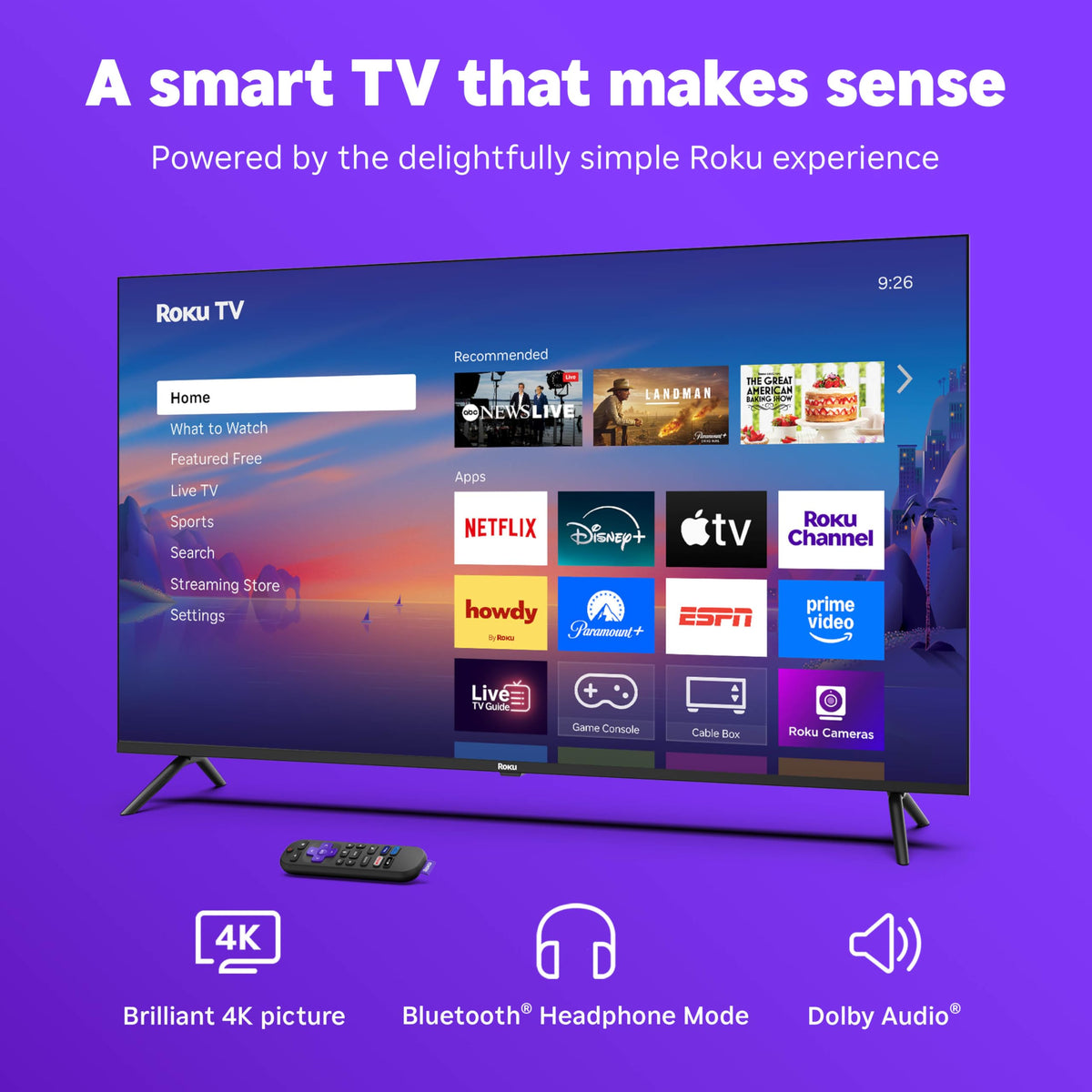 50-Inch 4K HDR LED Smart TV Y76868