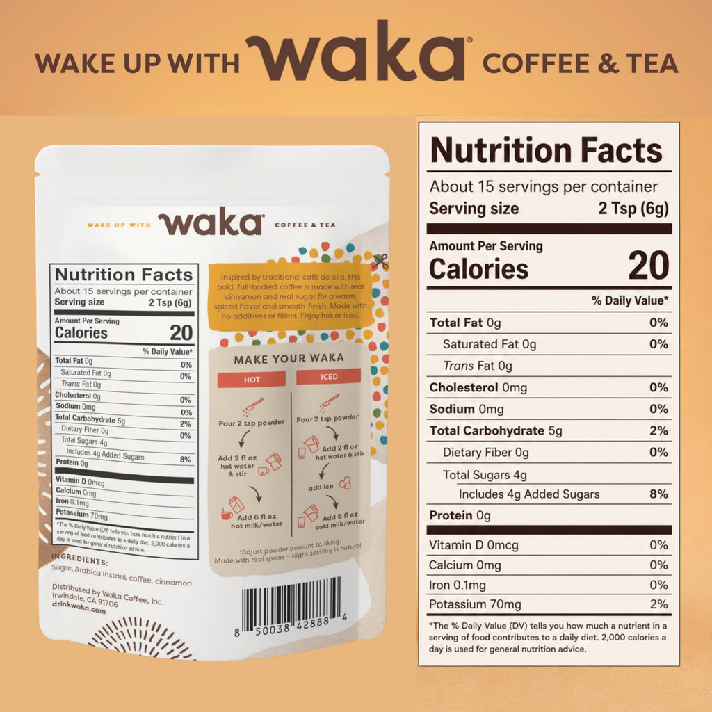 Instant Coffee, Slightly Sweetened, Cinnamon Z276