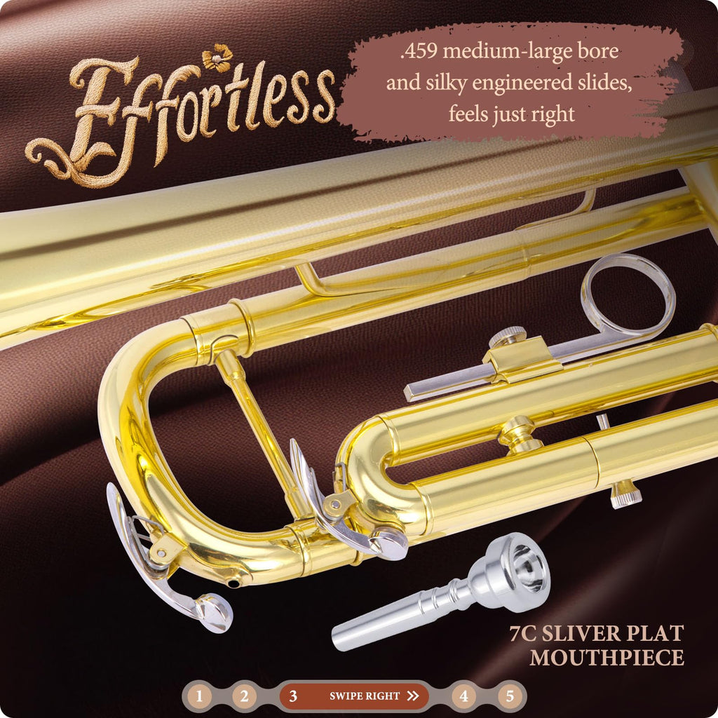 Standard Trumpet with Hard Case, 7C Mouthpiece & Cleaning Kit N88453