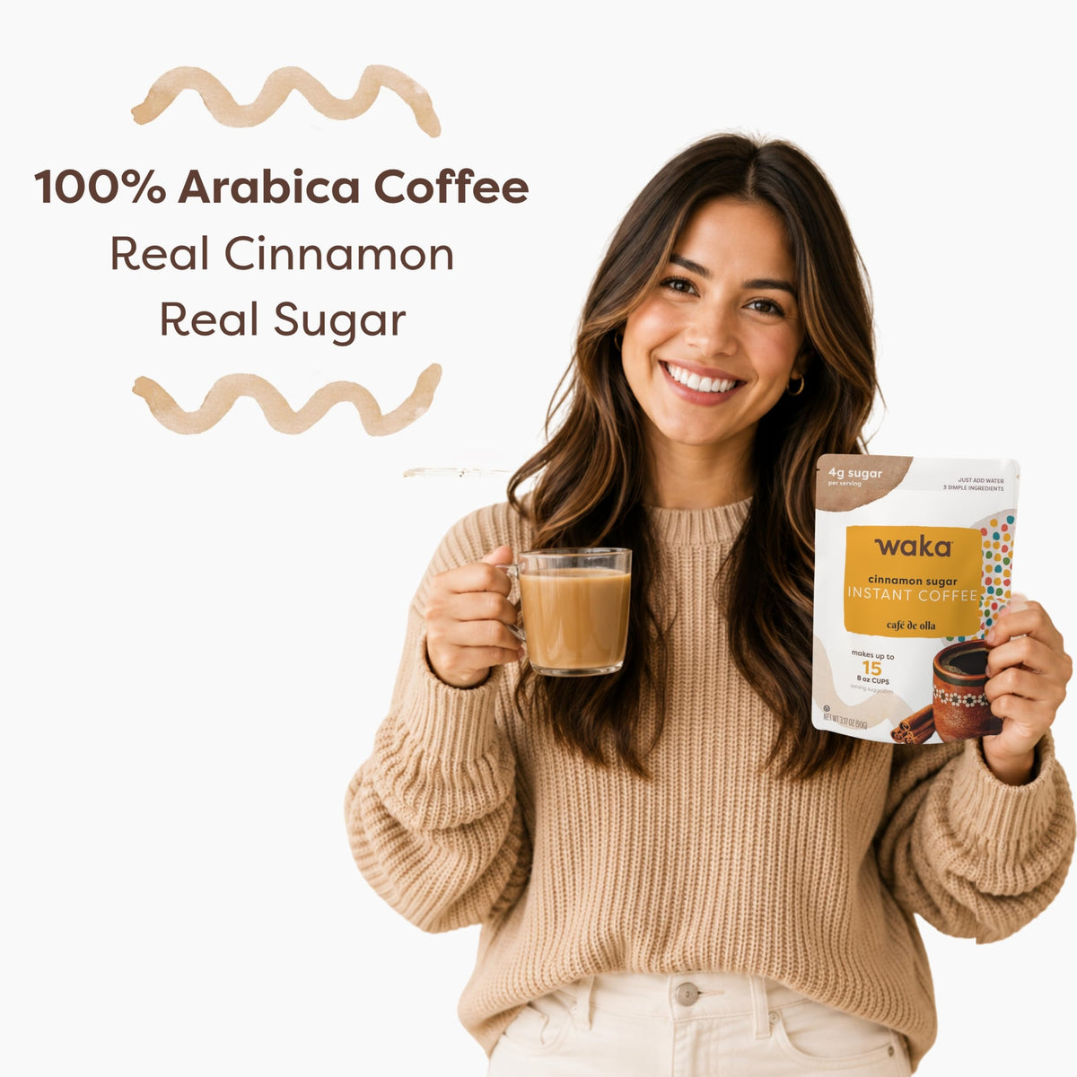 Instant Coffee, Slightly Sweetened, Cinnamon Z276