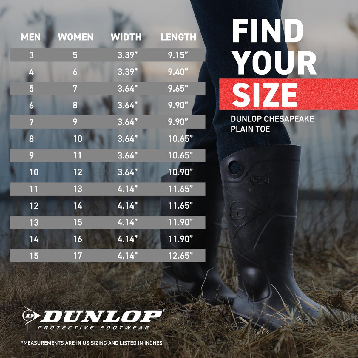 Black Rubber Boots U5567