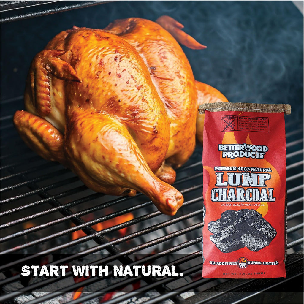 100% All Natural Hardwood Lump Charcoal 17.6 Pounds S545