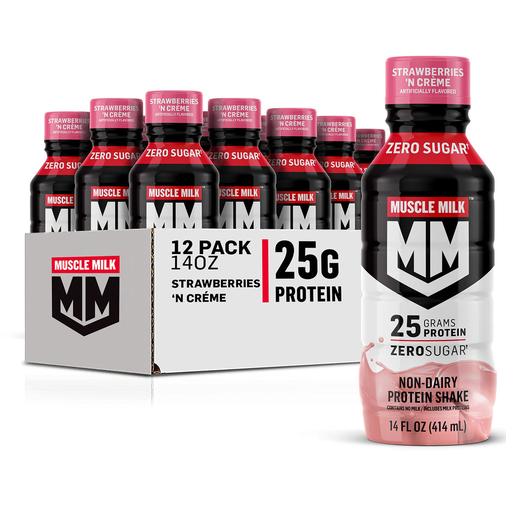 Strawberries 'N Crème Protein Shake 25g 14 Fl Oz 12 Pack A173