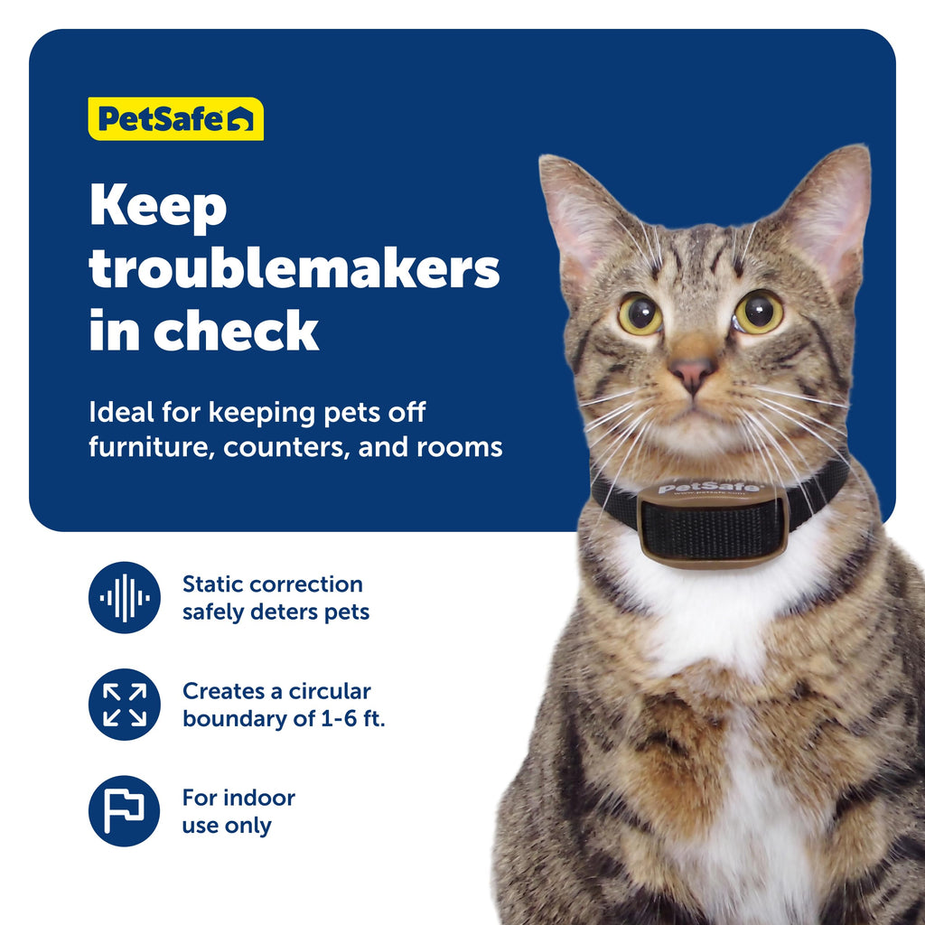 Indoor Wireless Pet Barrier with Receiver Collar B577142