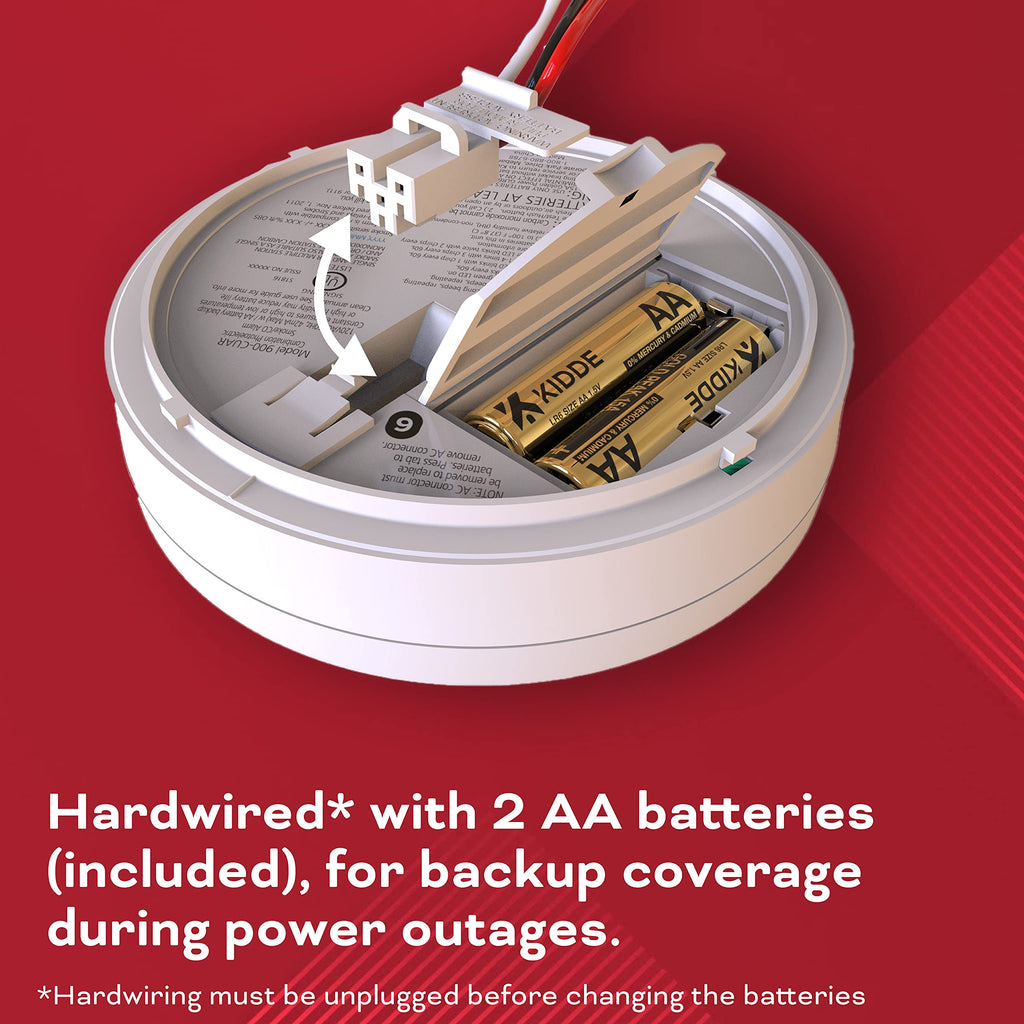 Hardwired Smoke & Carbon Monoxide Detector, 4 Pack R2926
