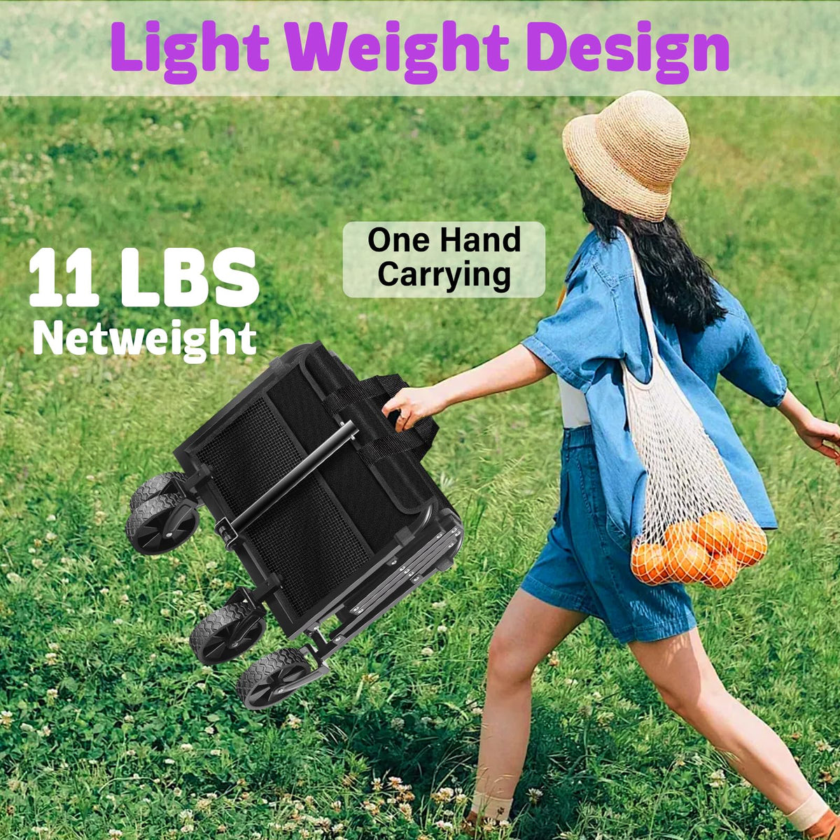 Foldable Wagon Cart with Wheels A29866