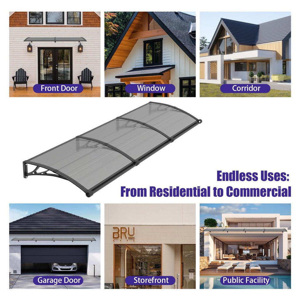 32" x 48" Window Door Awning Canopy with Drainage C731615