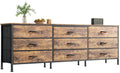63 Inch 9 Fabric Drawer Dresser G9415