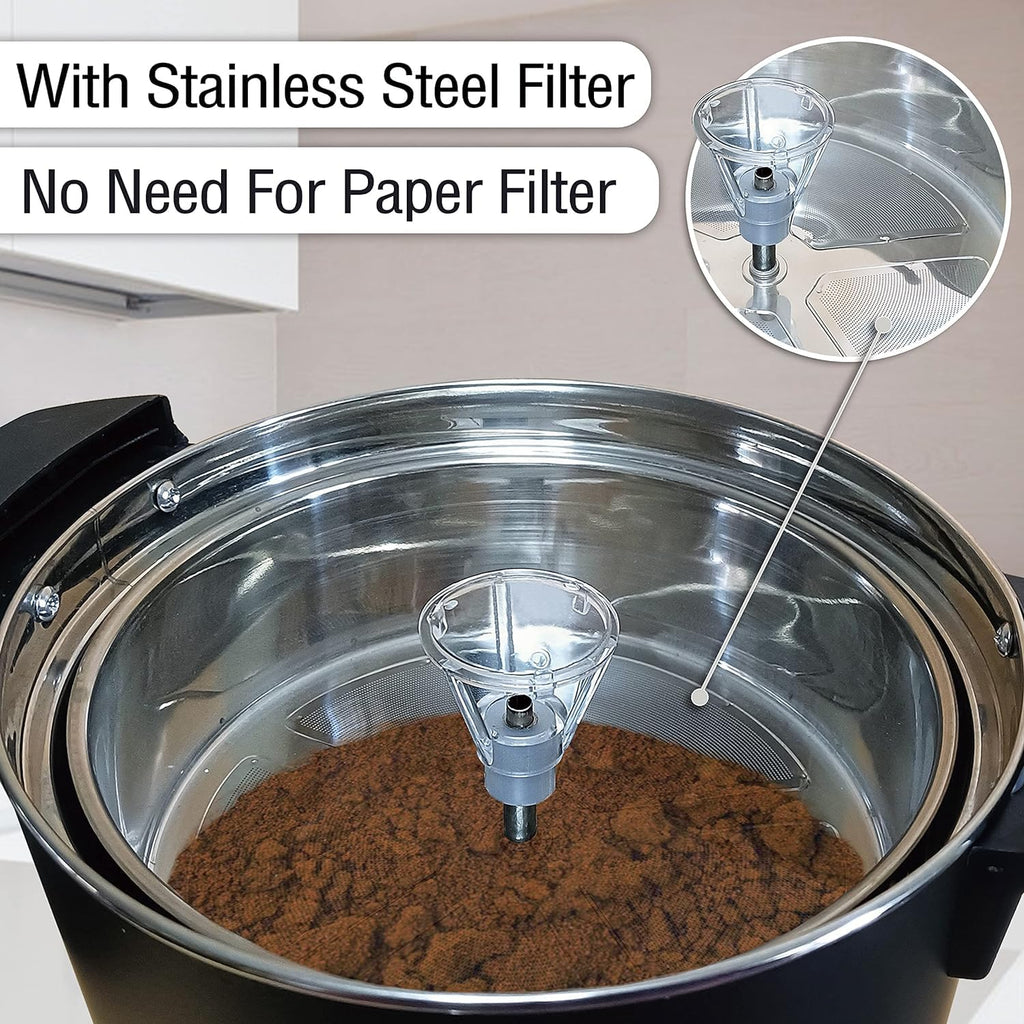 50-Cup Stainless Steel Commercial Coffee Urn B90396