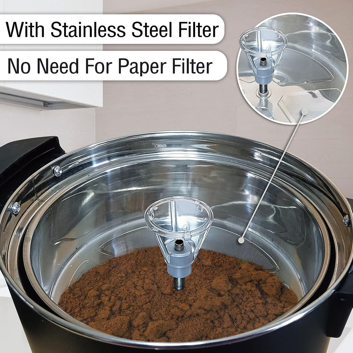 50-Cup Stainless Steel Commercial Coffee Urn B90396
