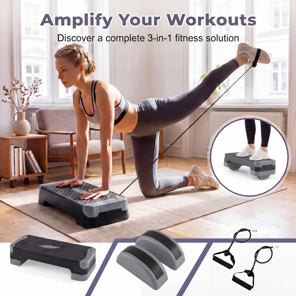 Adjustable 5 in 1 Aerobic Step Platform T327081
