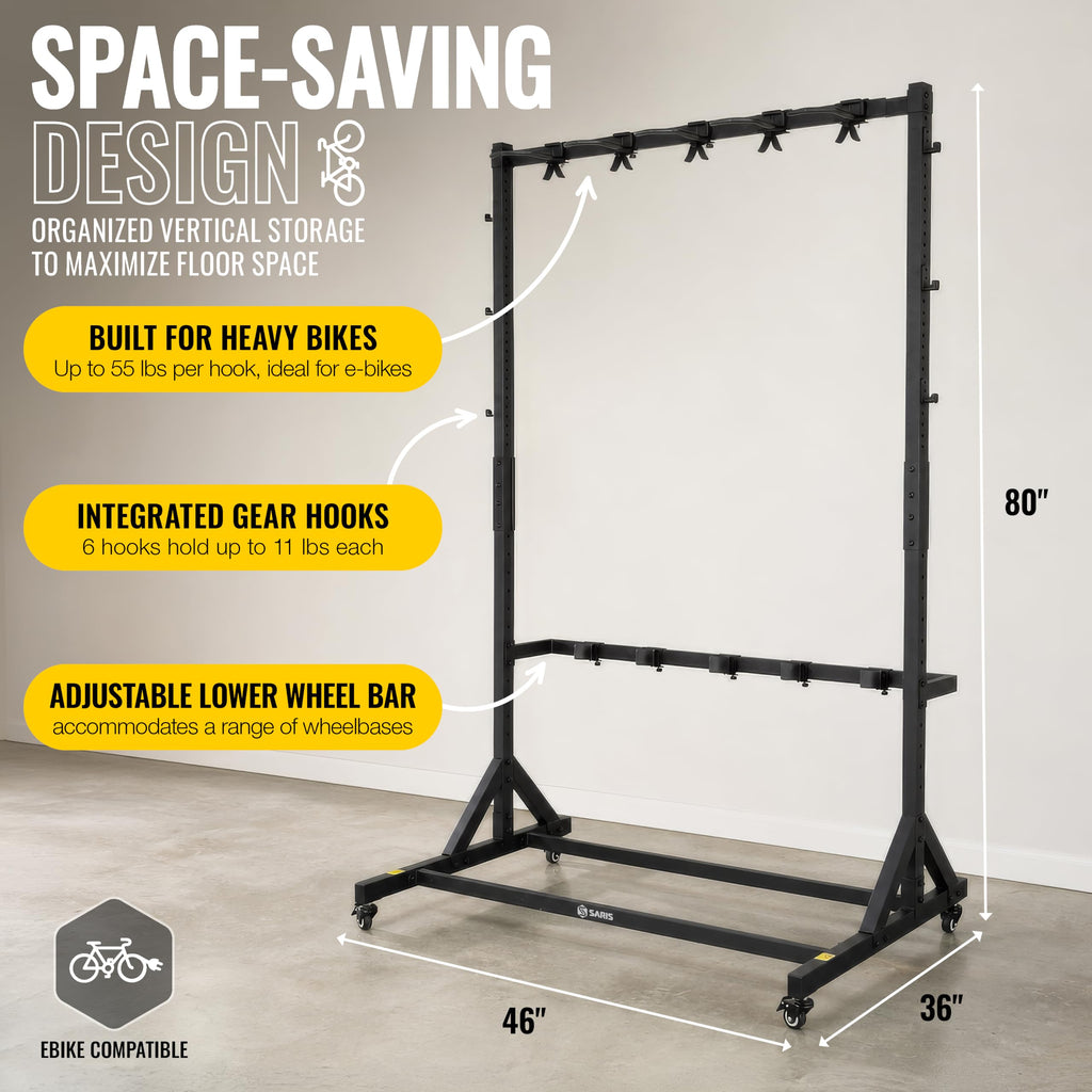 Freestanding 5-Bike Rack F58236