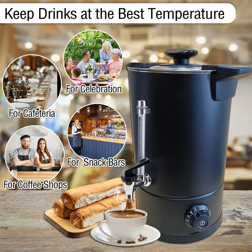 50-Cup Stainless Steel Commercial Coffee Urn B90396
