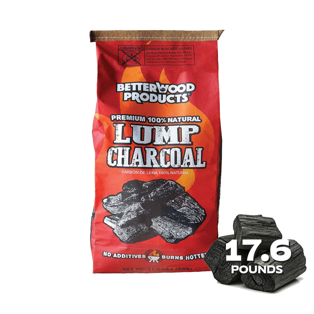 100% All Natural Hardwood Lump Charcoal 17.6 Pounds S545