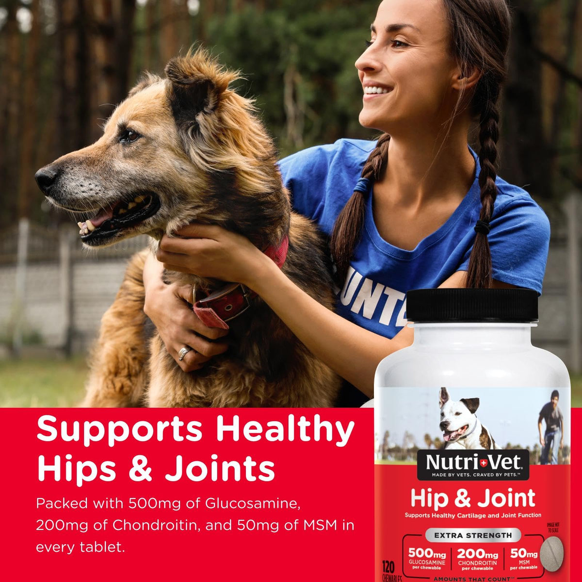500mg Glucosamine Hip & Joint Supplement, 120 Ct I878