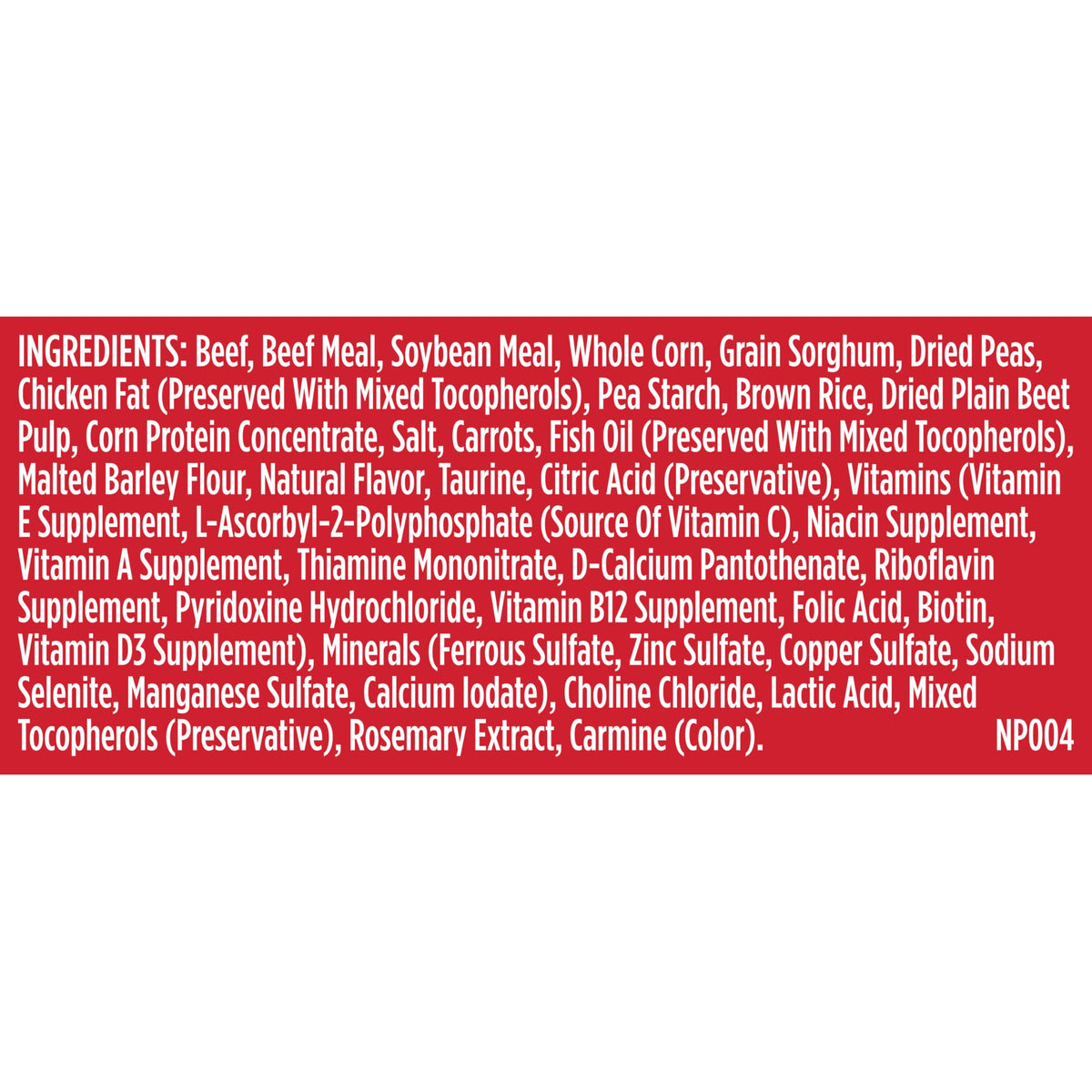 Dry Dog Food, Beef, Pea & Brown Rice, 40 lb. Bag F3348