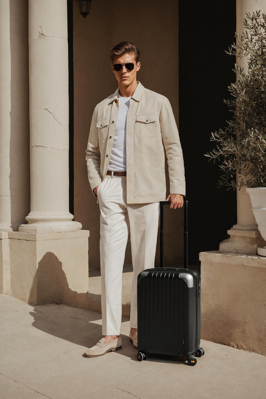 Expandable Hardside Carry on Luggage Black G533092
