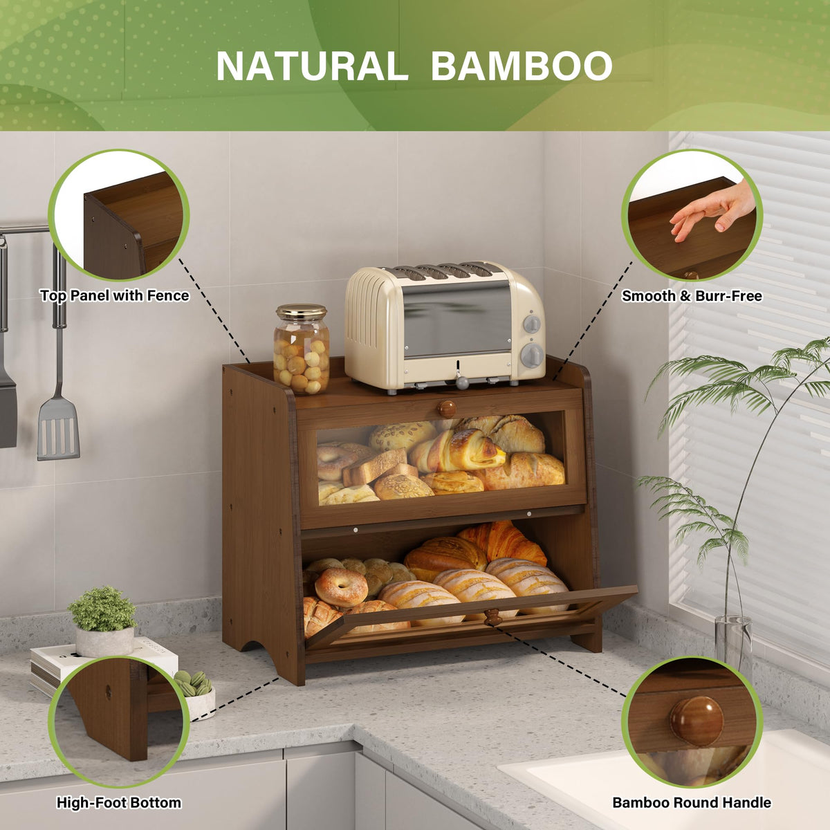 Double Layer Bread Box U752407