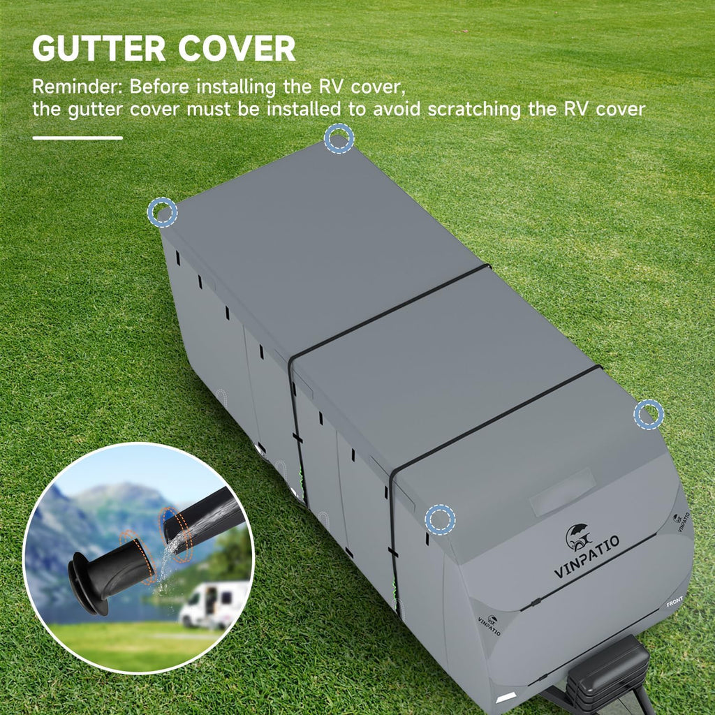 9 Layers Heavy Duty RV Trailer Cover Fits 14'-16' W45575