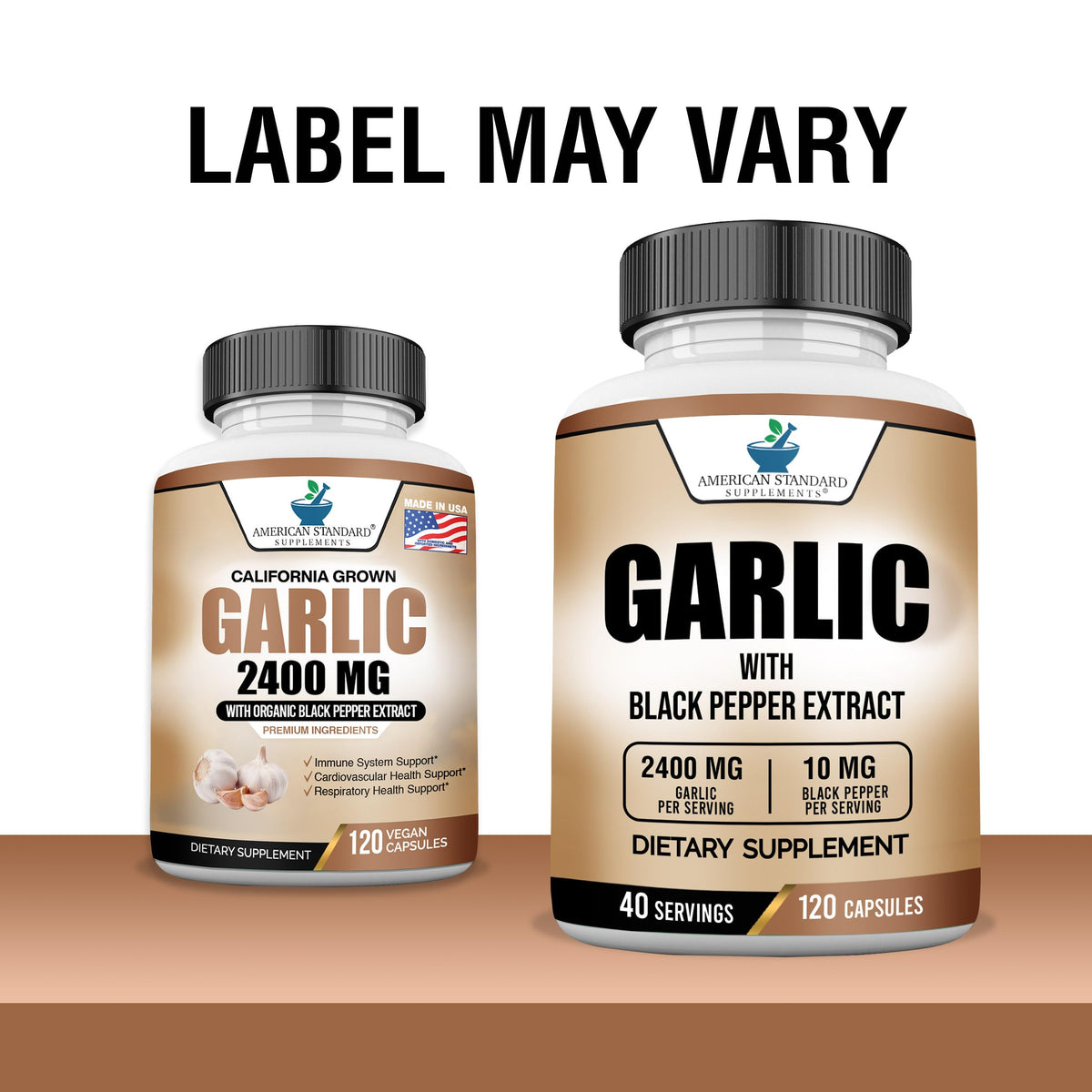 Garlic 2400mg with Black Pepper Fruit Extract 120 Capsules R1606