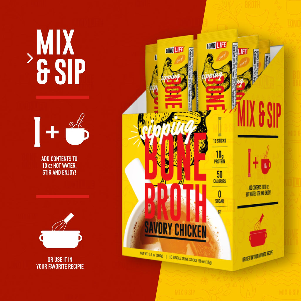 Chicken Bone Broth Powder Mix 8oz G541
