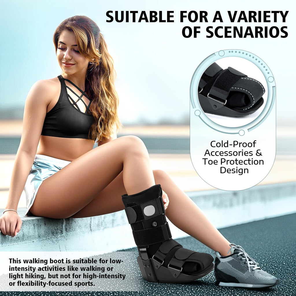 Adjustable Air Walking Boot Medium Black C349
