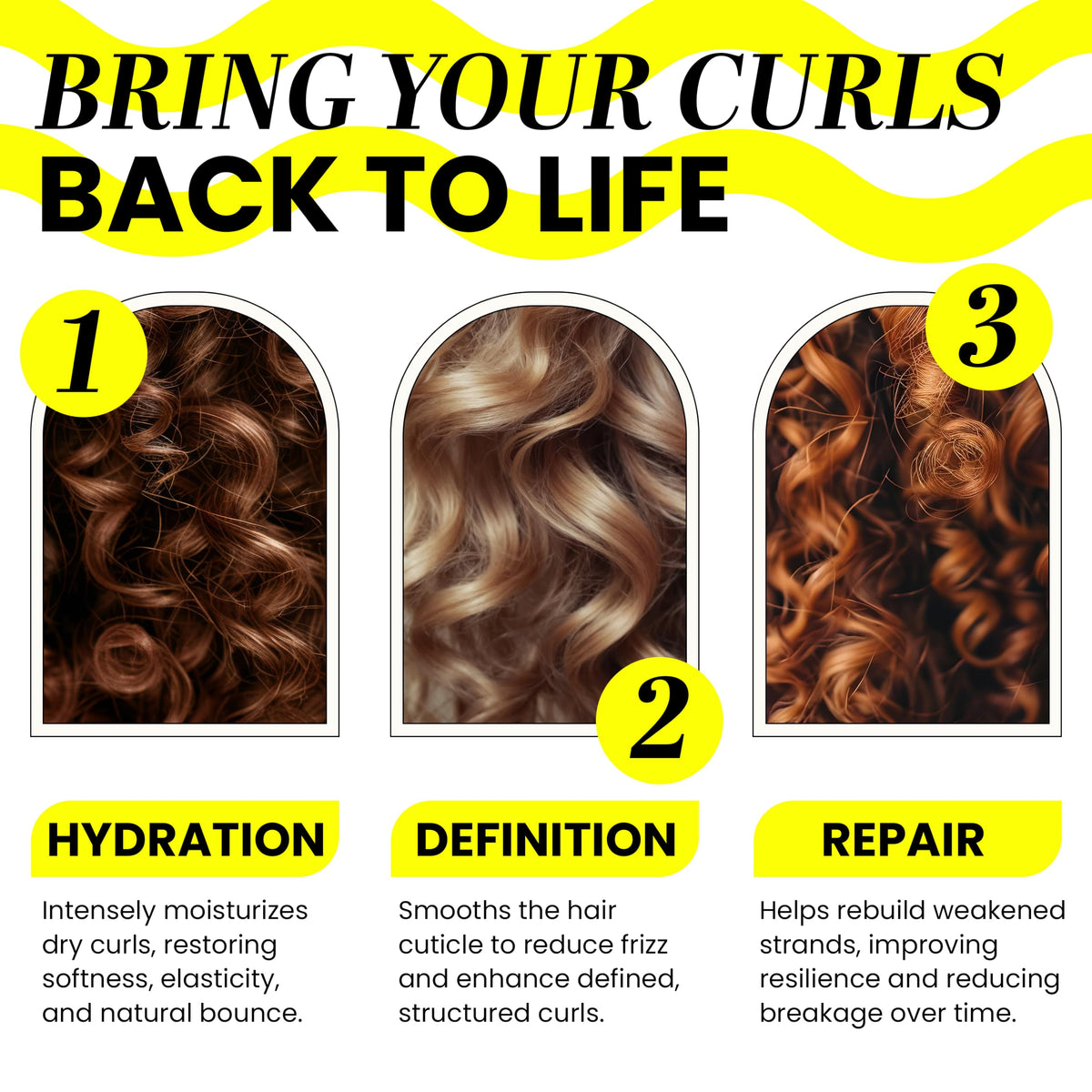 Curly Hair Shampoo and Conditioner Set H459338