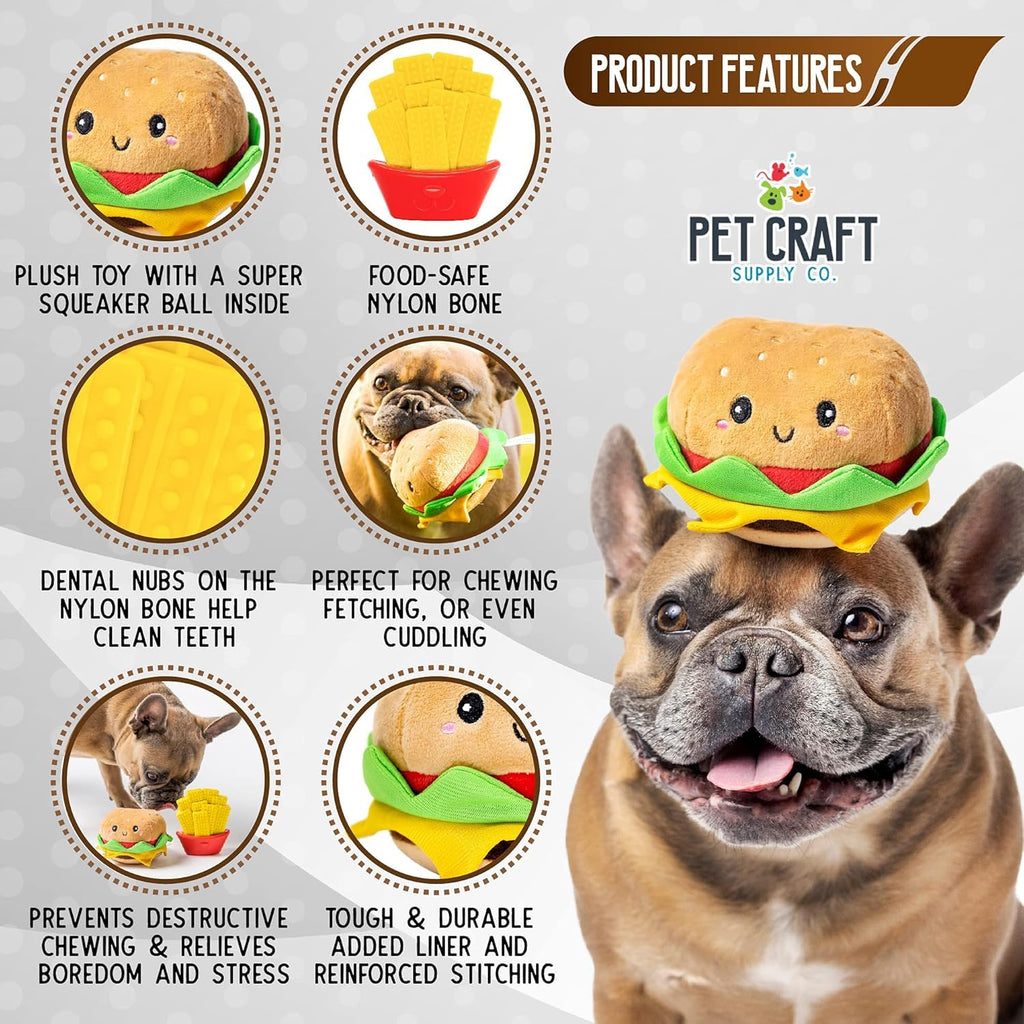 Nylon Squeaky Plush Dog Toys 2 Pack P4899