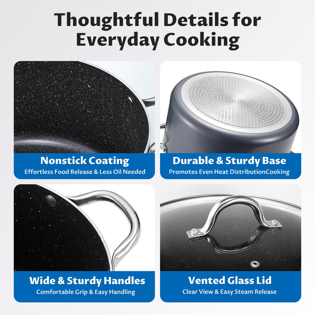 12 Quart Nonstick Stock Pot with Lid E984