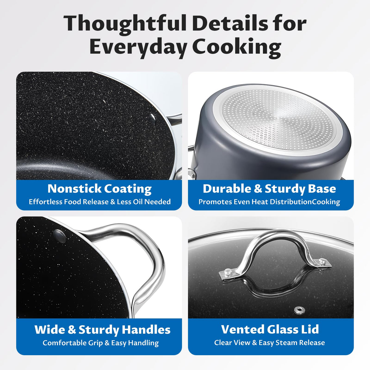 12 Quart Nonstick Stock Pot with Lid E984