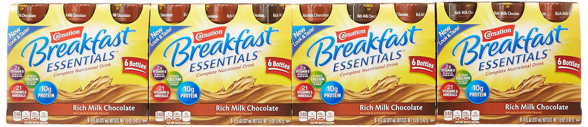 Chocolate Nutritional Drink 8 oz Bottle 24 Ct F730618